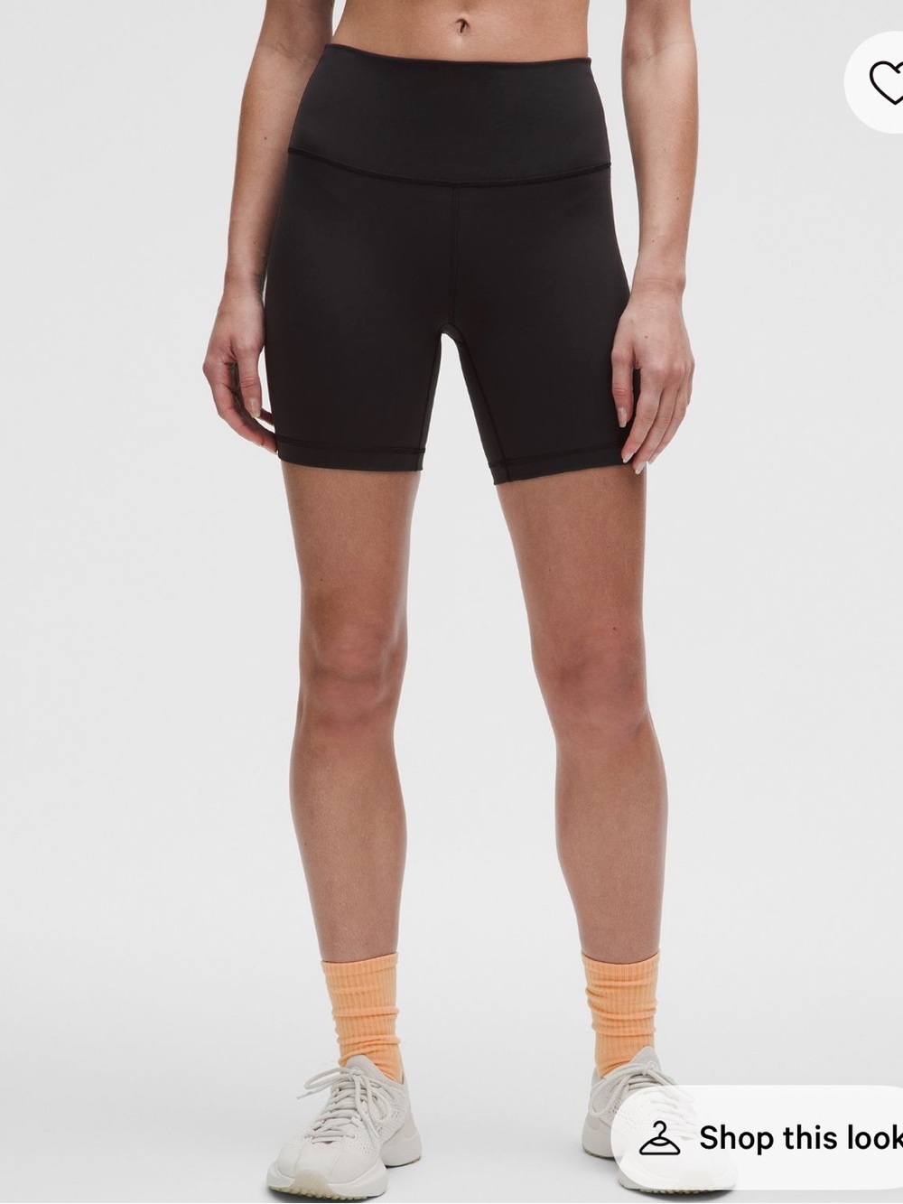 Wunder Train High-Rise Bike Shorts in Black 6inch
